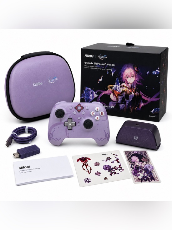 8BitDo Other - 8BitDo Ultimate 2 Honkai Star Rail Evernight Controller Bundle
